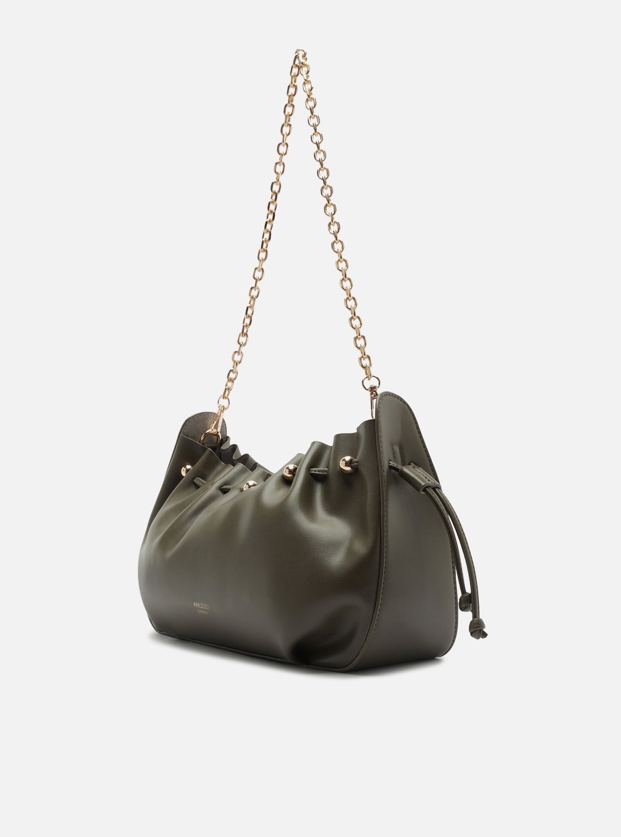 Bolsa Shoulder Verde Grande Alça Corrente — foto 2