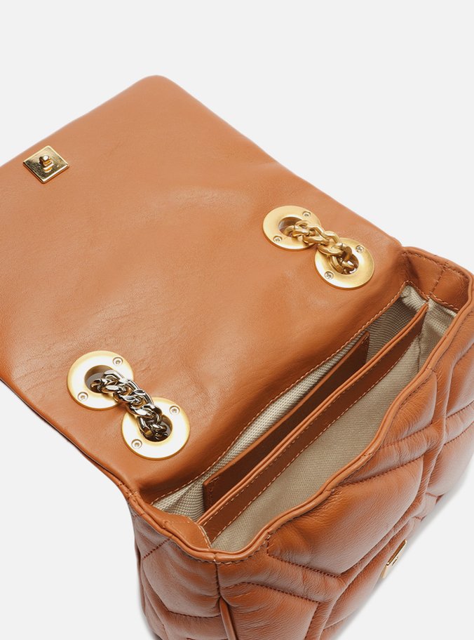 Bolsa Tiracolo Marrom Couro Emma Média