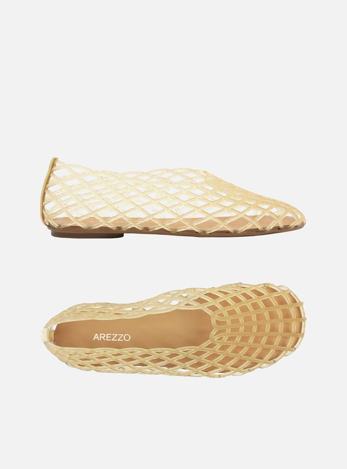 Sapatilha Amarela Bico Redondo Mesh