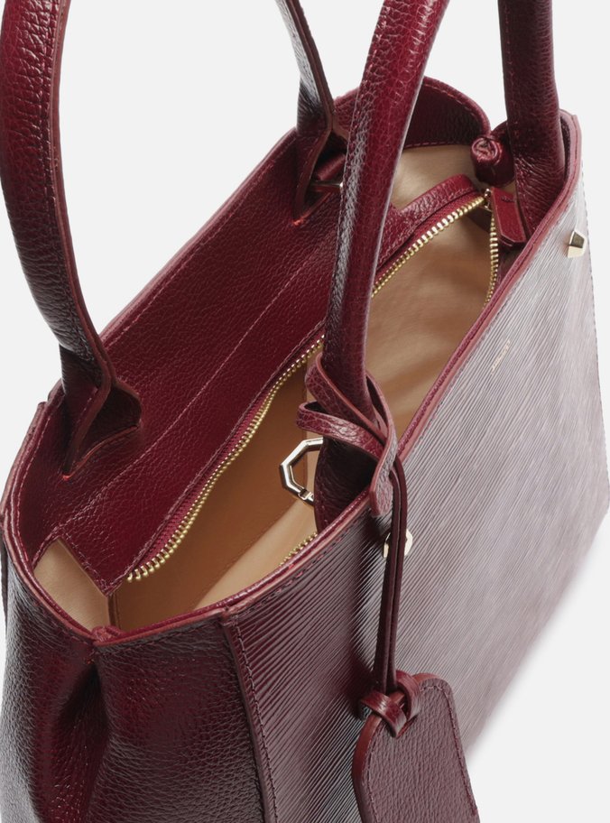 Bolsa Tote Vermelha Couro Bella Média