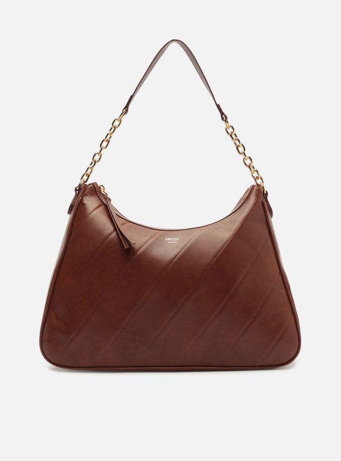 Bolsa Hobo Marrom Grande Alça Corrente