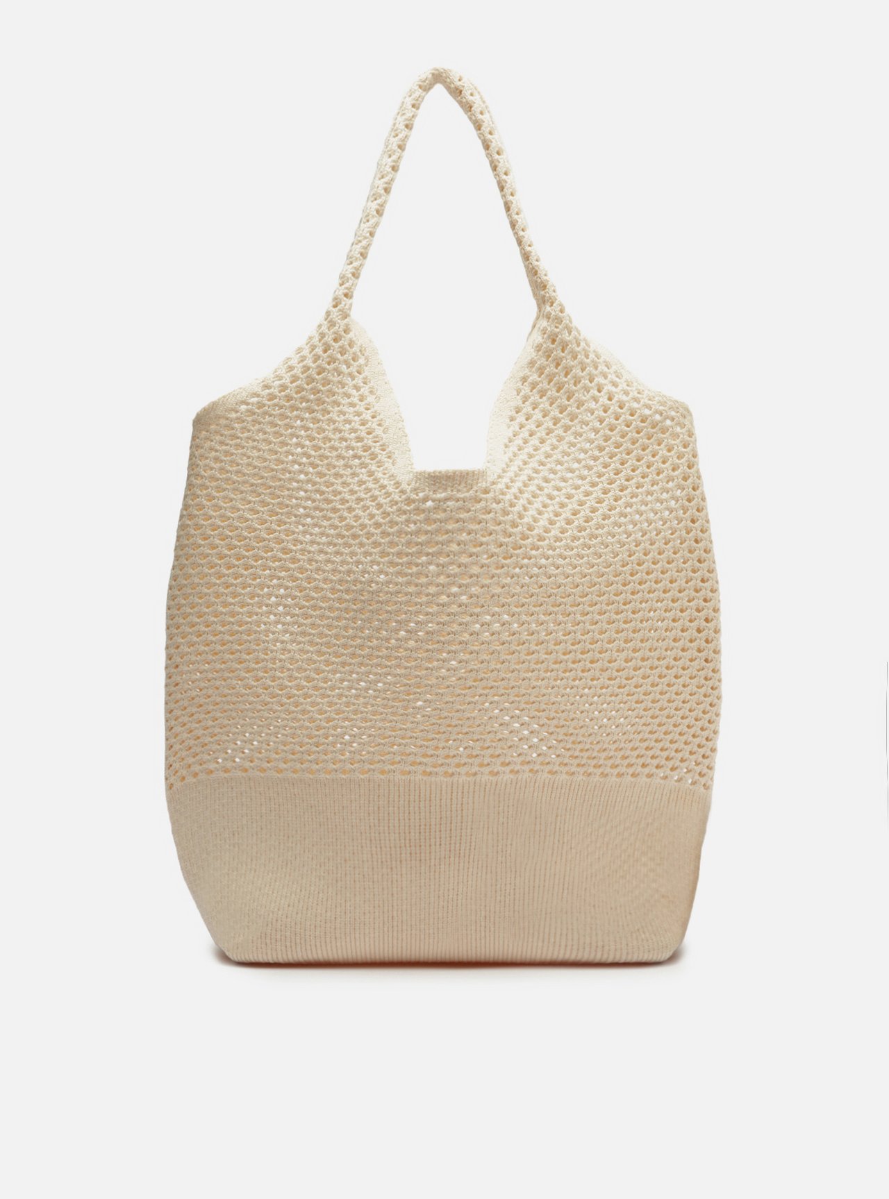 Bolsa Shopping Branca Crochê Paulina Grande — foto 3