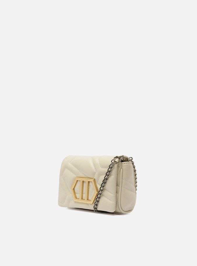 Mini Bag Tiracolo Branca Couro Emma