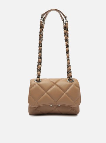Arezzo — Bolsa Tiracolo Nude Couro Mizz Pequena