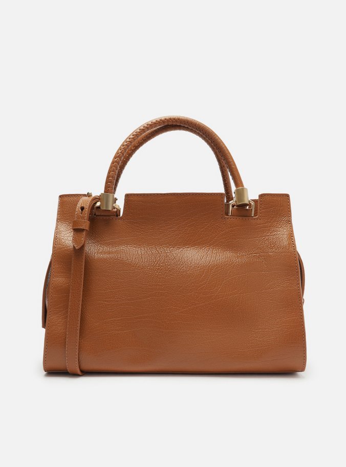 Bolsa Tote Marrom Couro Abraccio 2.0 Grande