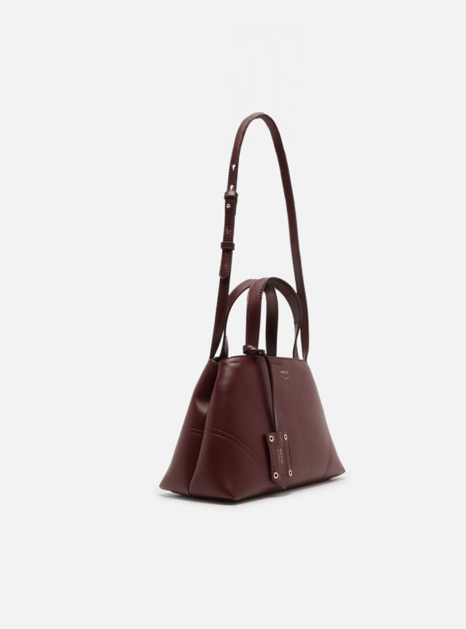 Bolsa Tote Vermelha Média Costuras Bag Charm