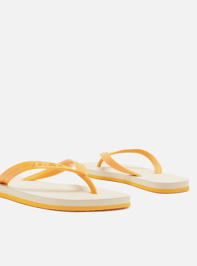Chinelo de Dedo Laranja Bicolor Roma Basics