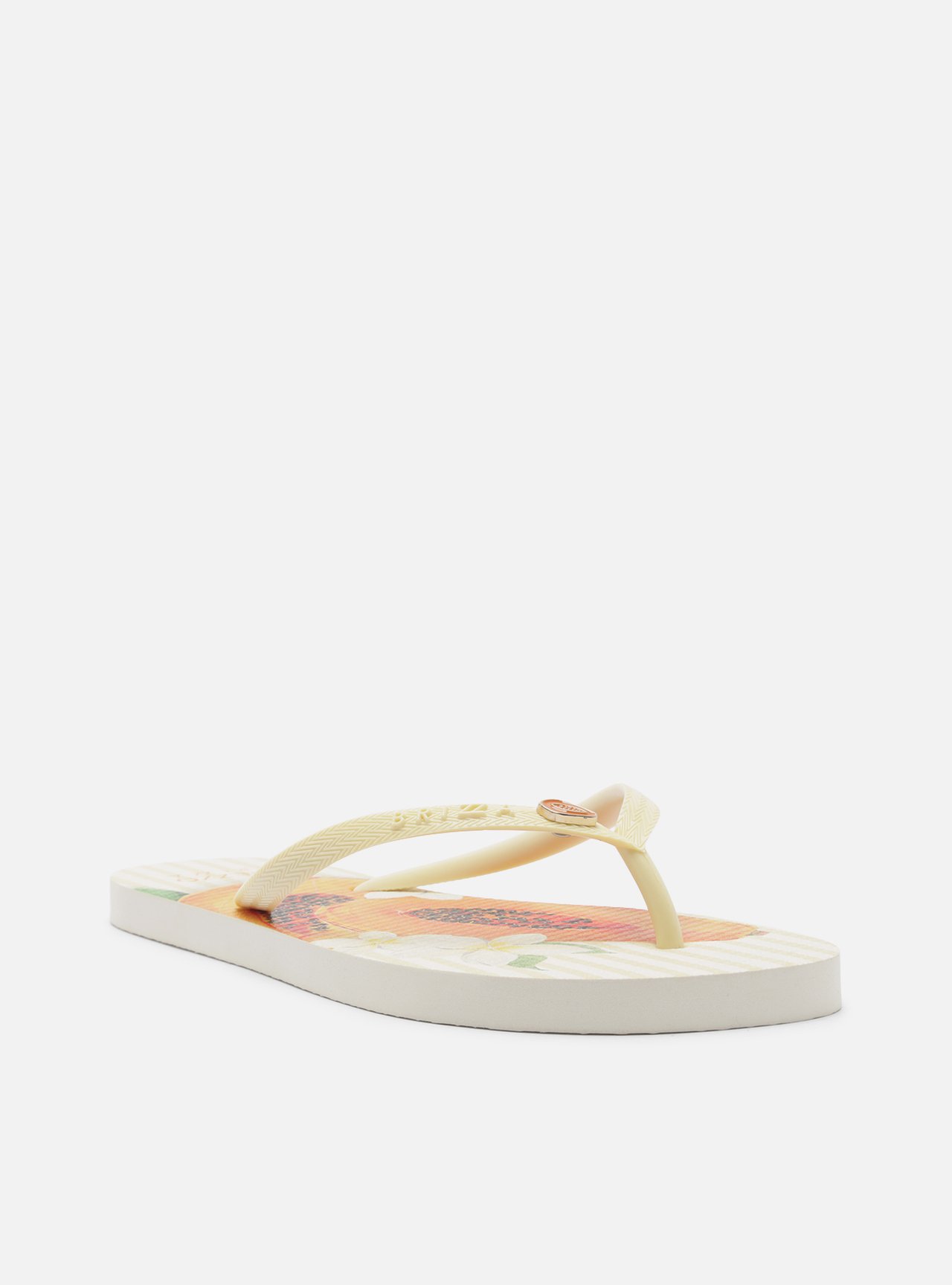 Chinelo de Dedo Amarela Plataforma Logo Brizza — foto 2