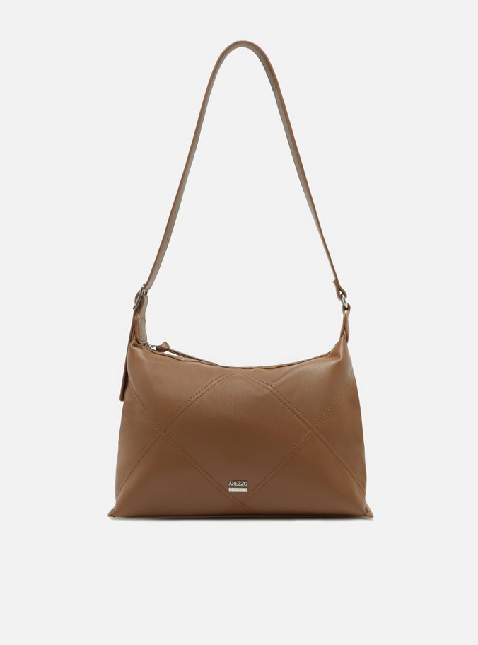 Bolsa Tiracolo Marrom Média