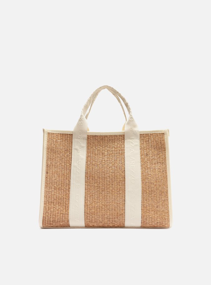 Bolsa Tote Multicolorida Palha Brizza
