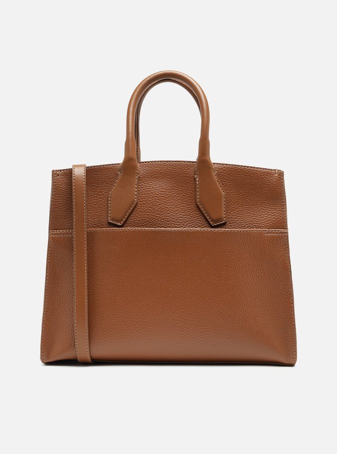 Bolsa Tote Marrom Giorno Grande Moldura