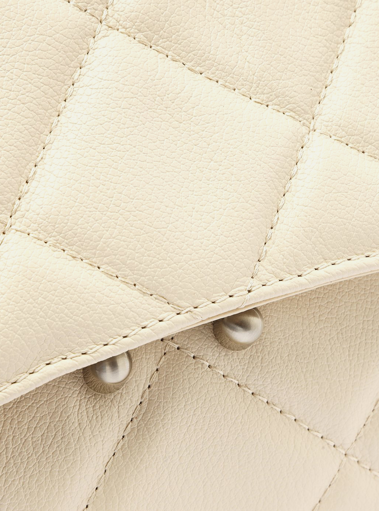 Bolsa Tiracolo Off-White Couro Mizz Média — foto 5