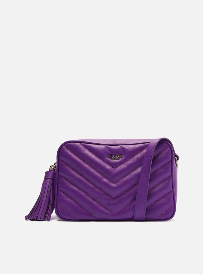 Bolsa Tiracolo Roxa Couro Zayla Pequena
