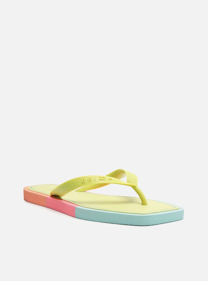 Chinelo de Dedo Amarelo Square Color Brizza