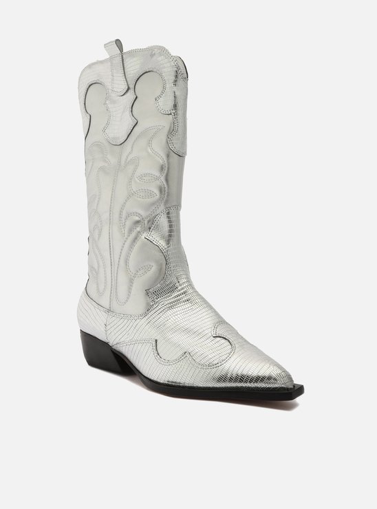 Bota Prateada Cano Médio Western Georgia