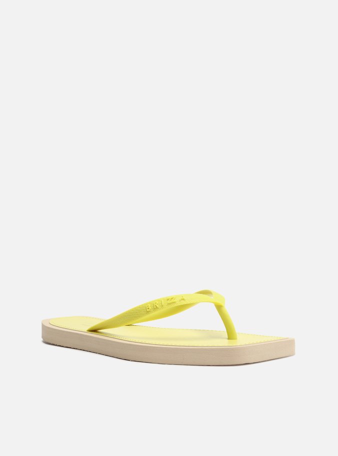 Chinelo de Dedo Amarelo Square Bicolor Brizza Color