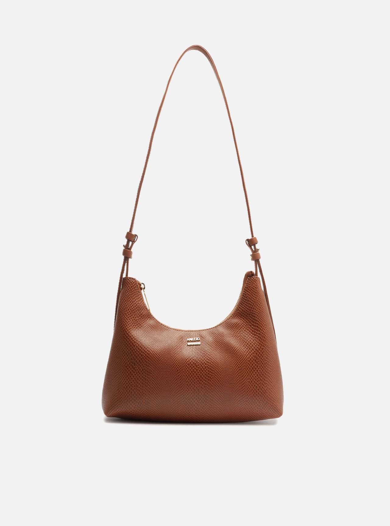 Bolsa Tiracolo Marrom Pequena Texturizada — foto 1