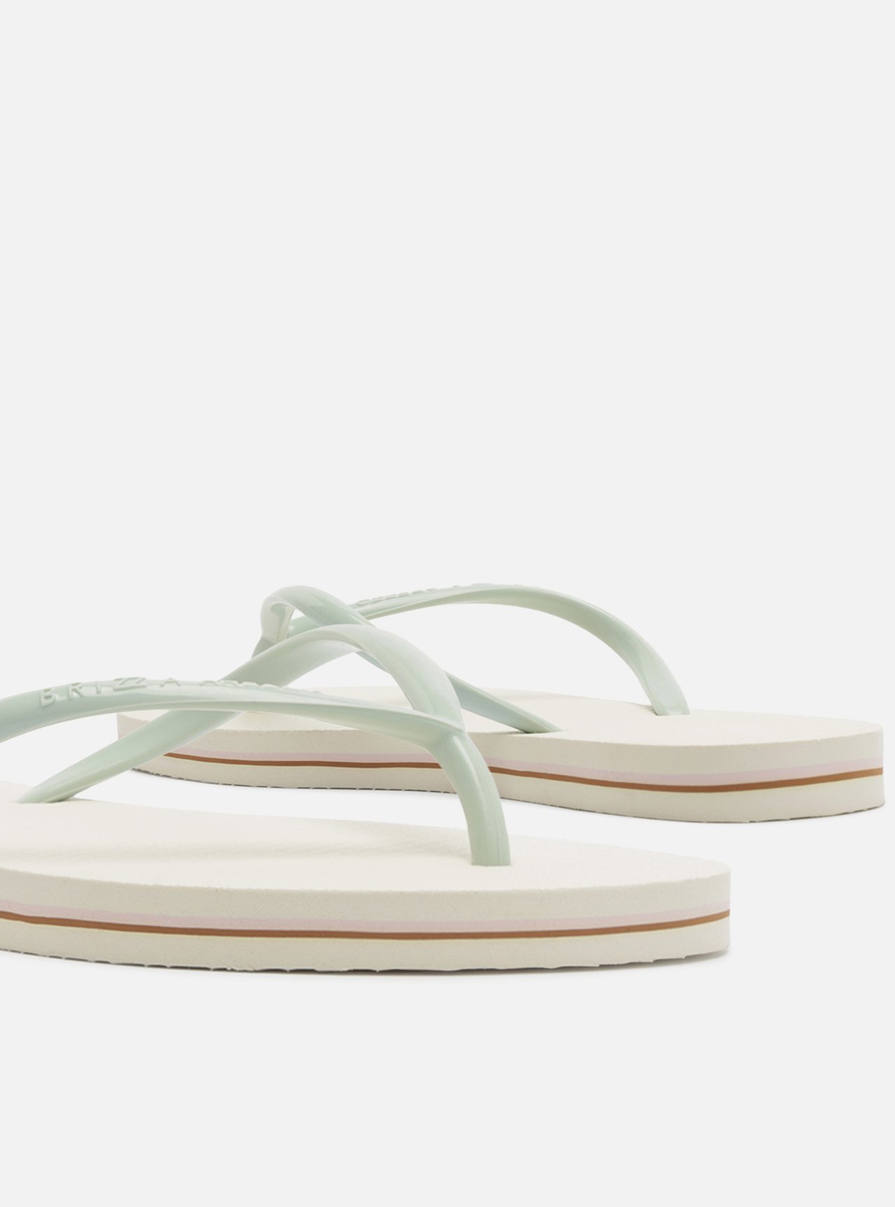 Chinelo de Dedo Branca Plataforma Tiras Brizza — foto 4