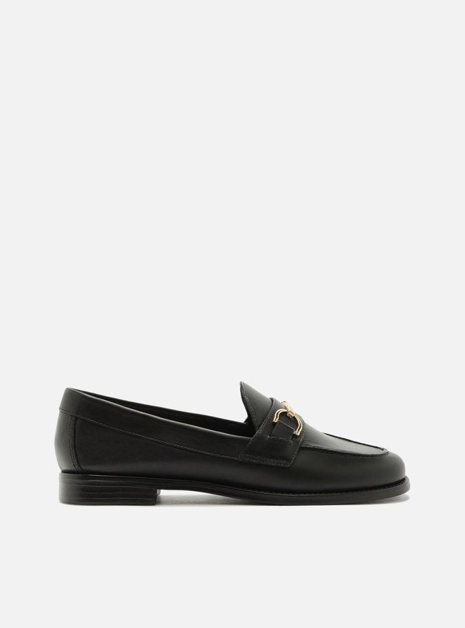 Mocassim Preto Couro Bridão Classic