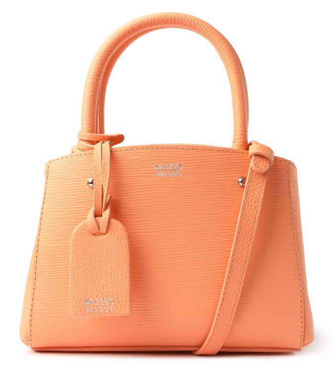 Bolsa Tote Laranja Couro Bella Pequena