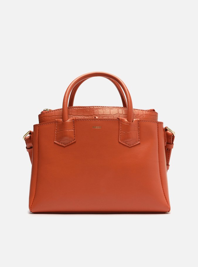Bolsa Tote Laranja Croco Média | Arezzo