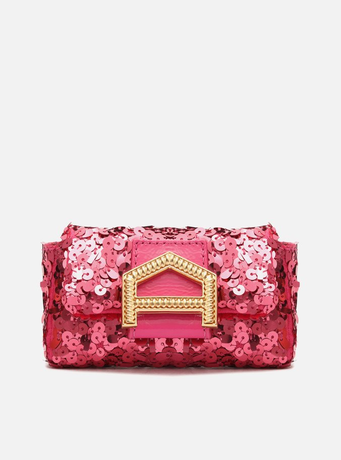 Mini Bag Rosa Paetê