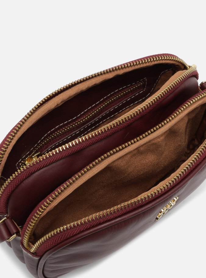 Bolsa Tiracolo Vermelha Couro Pequena Assinatura