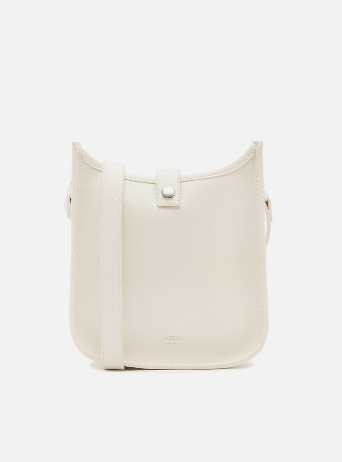 Bolsa Tiracolo Off-White Média Logo Perfurado