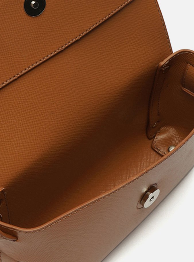 Bolsa Tiracolo Marrom Pequena Envelope