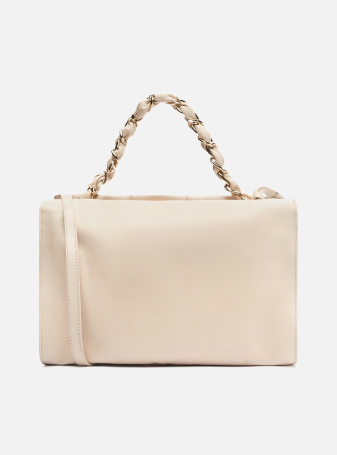 Bolsa Tote Branca Couro Milano Grande