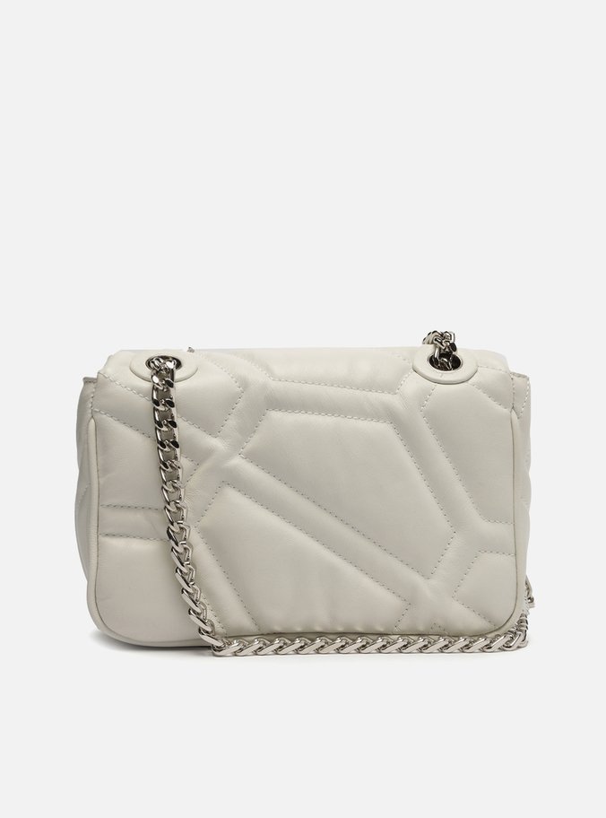 Bolsa Tiracolo Branca Couro Emma Média