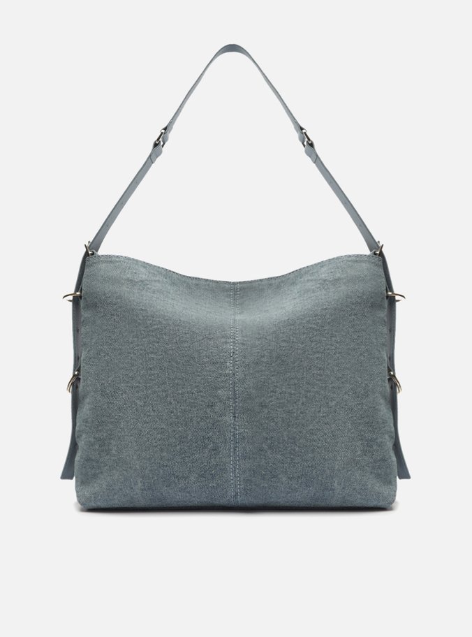 Bolsa Hobo Azul Jeans Alicia Grande
