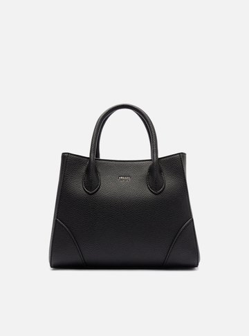 Arezzo — Bolsa Tote Preta Média Textura