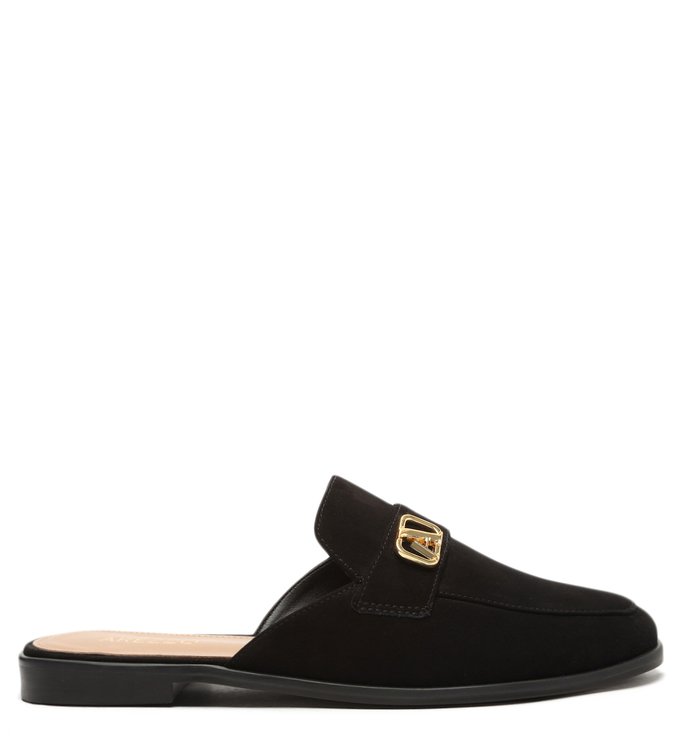 Mule Preta Nobuck Speciale
