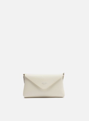Bolsa Tiracolo Branca Giorno Pequena Envelope
