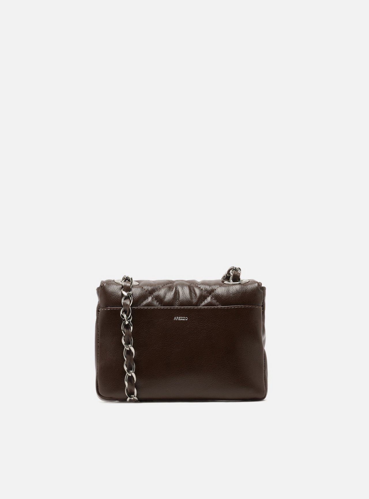Bolsa Tiracolo Marrom Cocoa Couro Mizz Pequena — foto 3