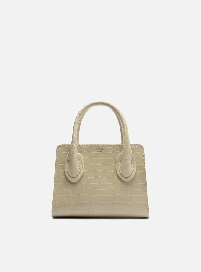 Bolsa Tote Off-White Croco Pequena
