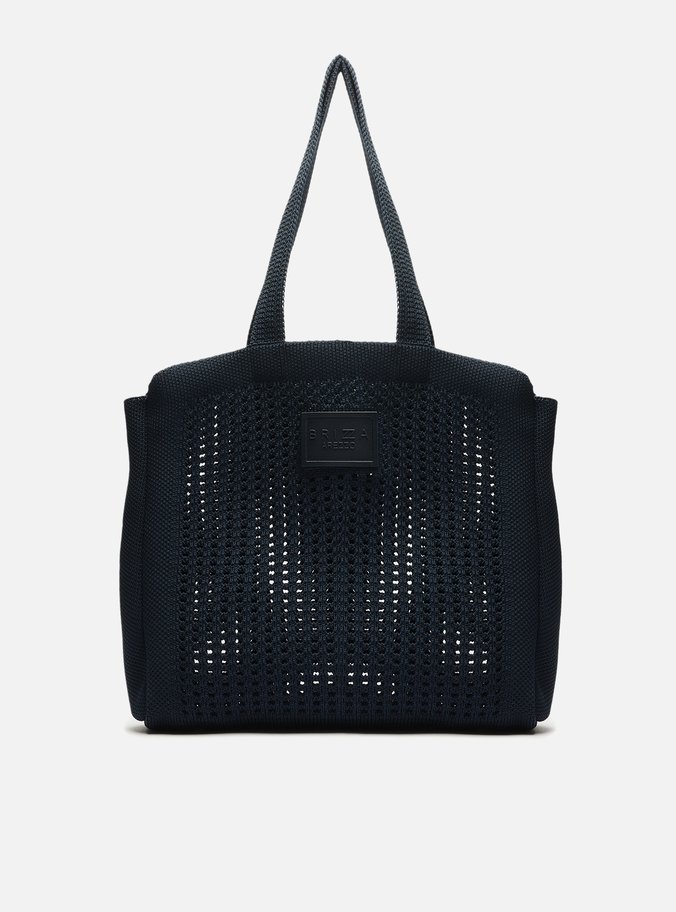 Bolsa Shopping Cinza Crochê Mônaco Grande