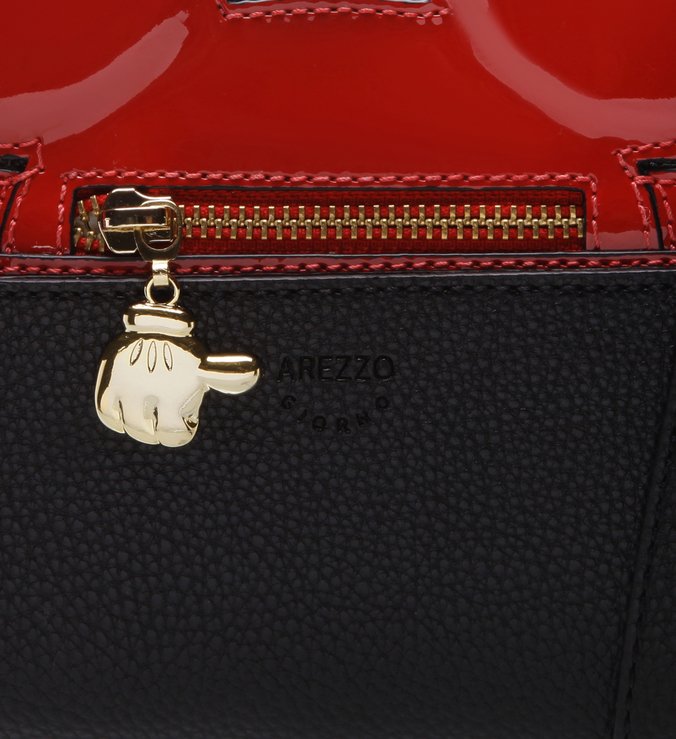 Disney | Bolsa Tiracolo Pequena Mickey Preto e Royal Red