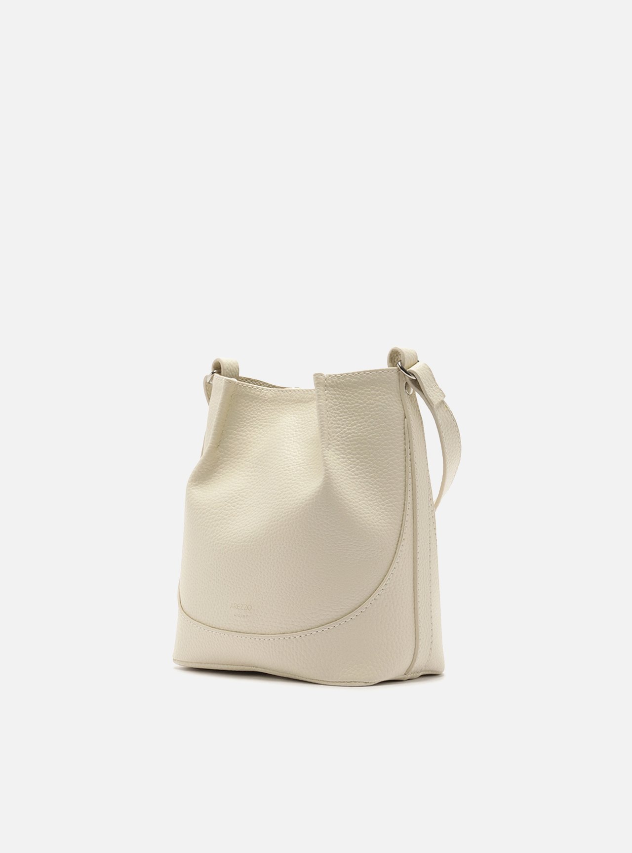Bolsa Bucket Branca Pequena Granulada — foto 2