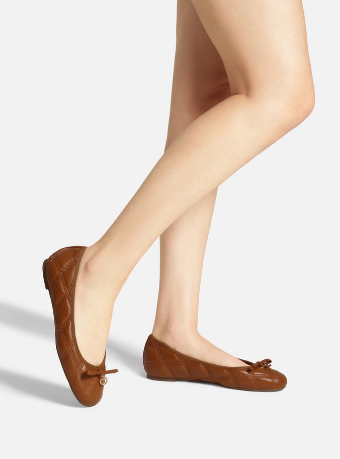 Sapatilha Marrom Matelassê Pesponto Laço