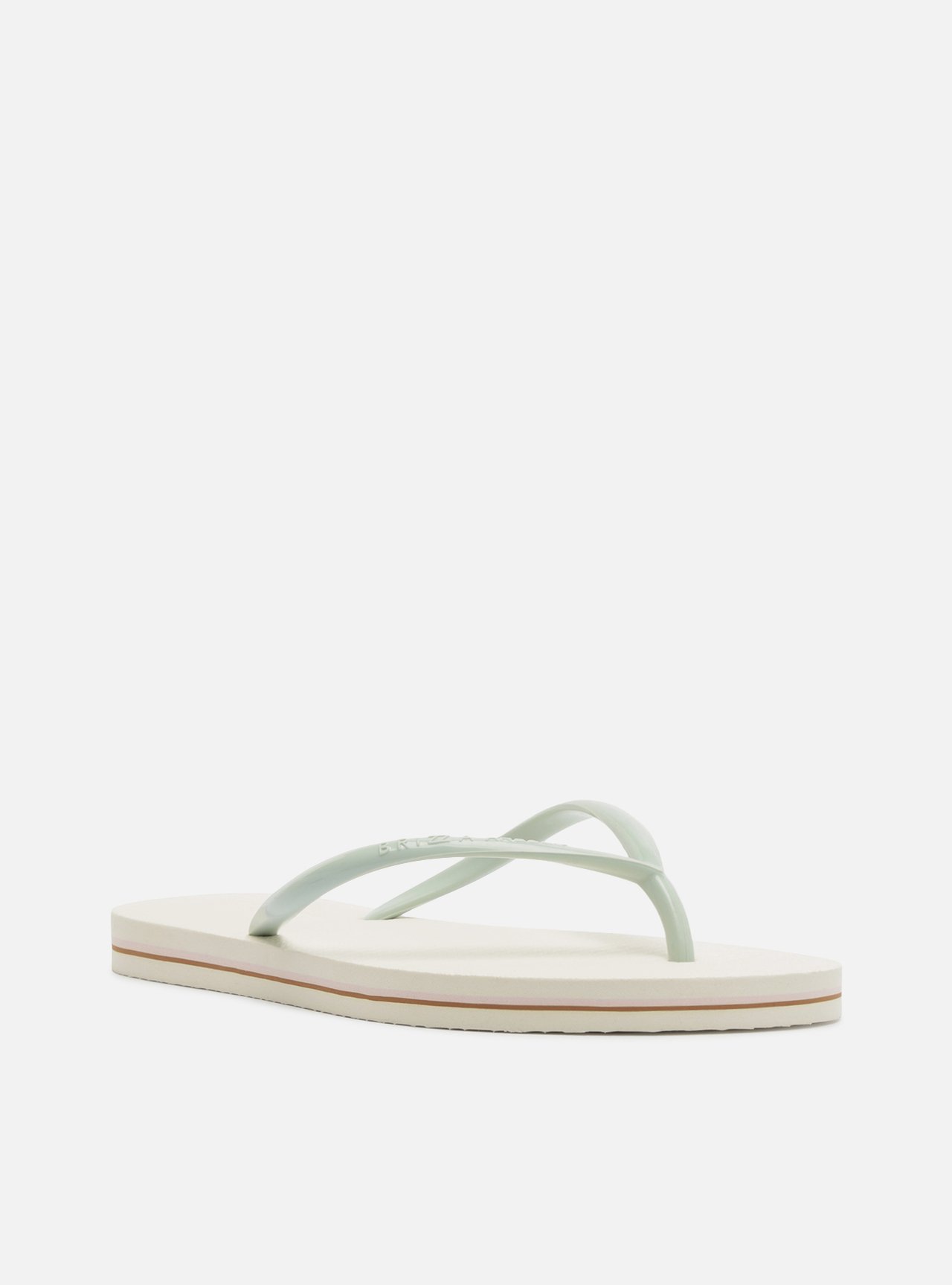 Chinelo de Dedo Branca Plataforma Tiras Brizza — foto 2