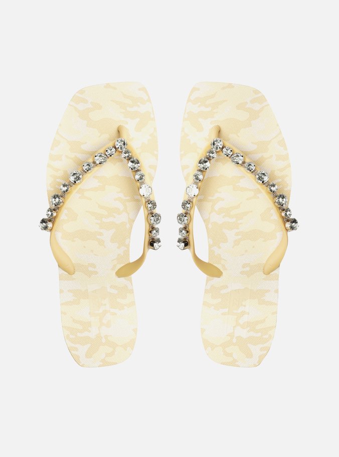 Chinelo de Dedo Nude Pedrarias Square