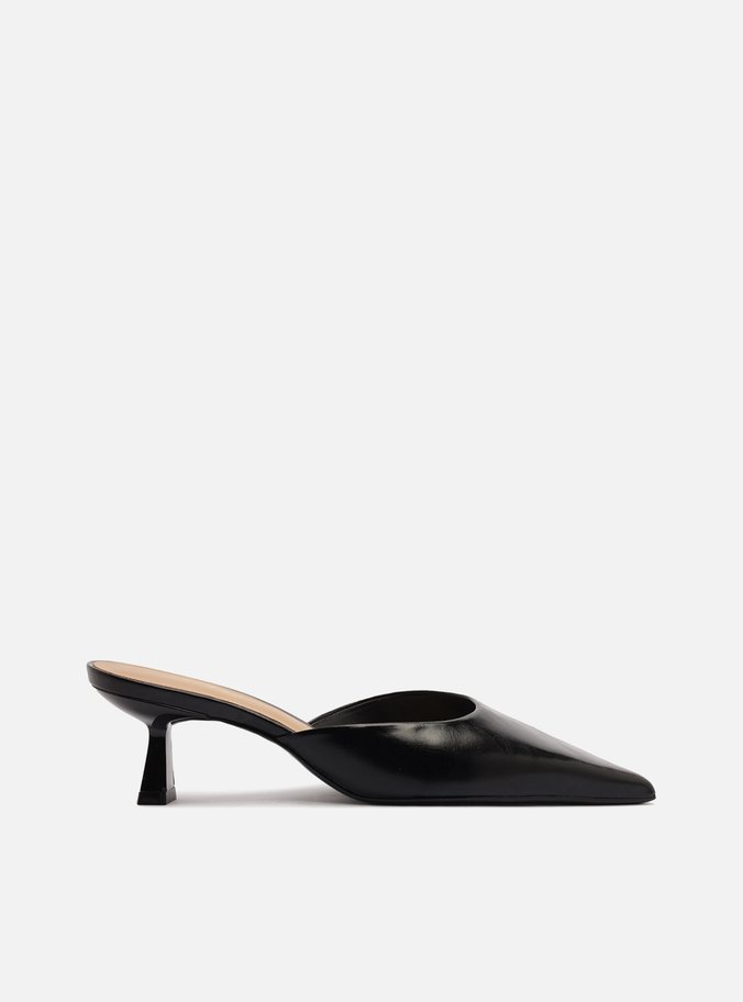 Mule Preta Salto Médio Fino