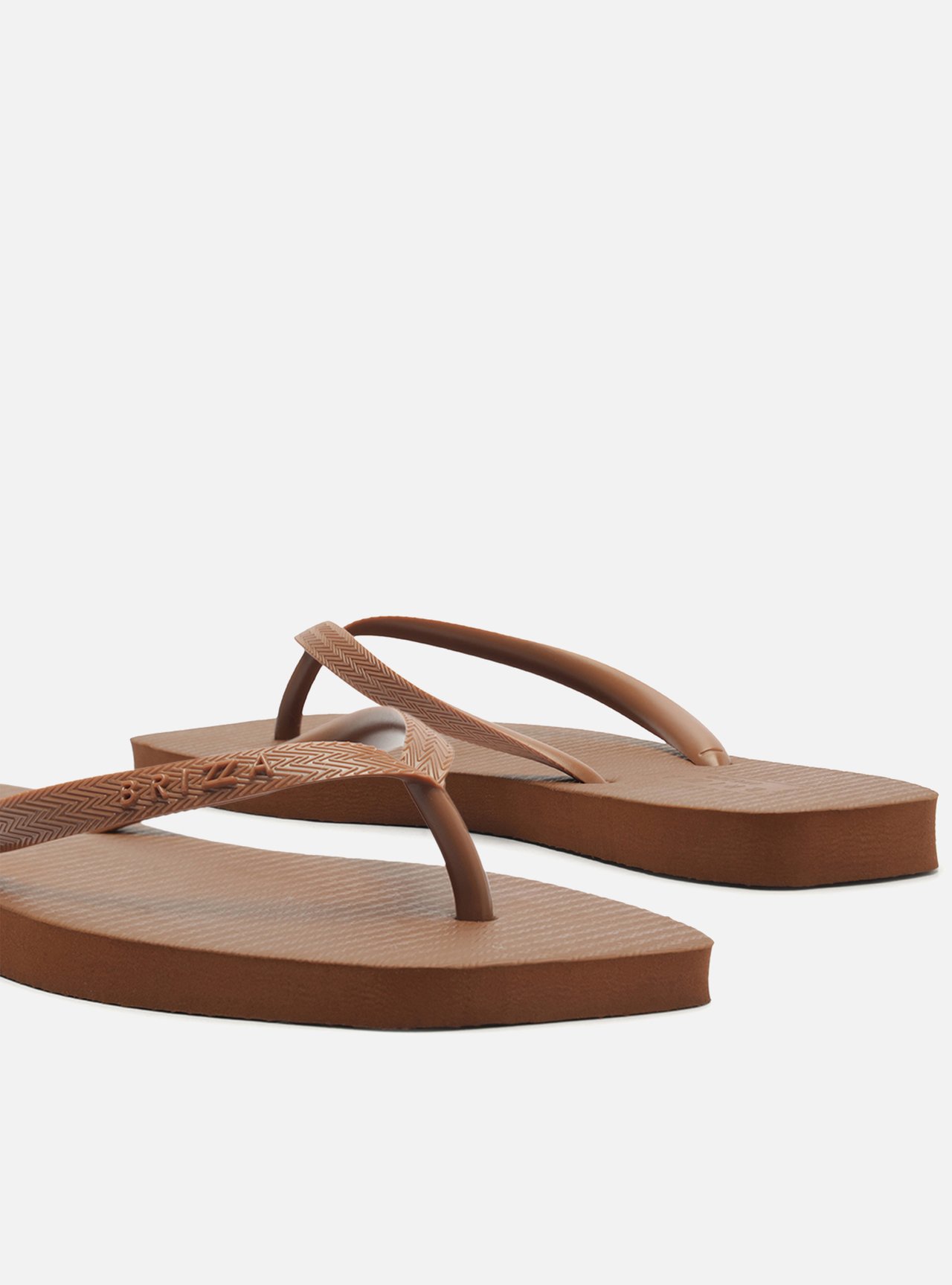 Chinelo de Dedo Marrom Básico Square Brizza — foto 4