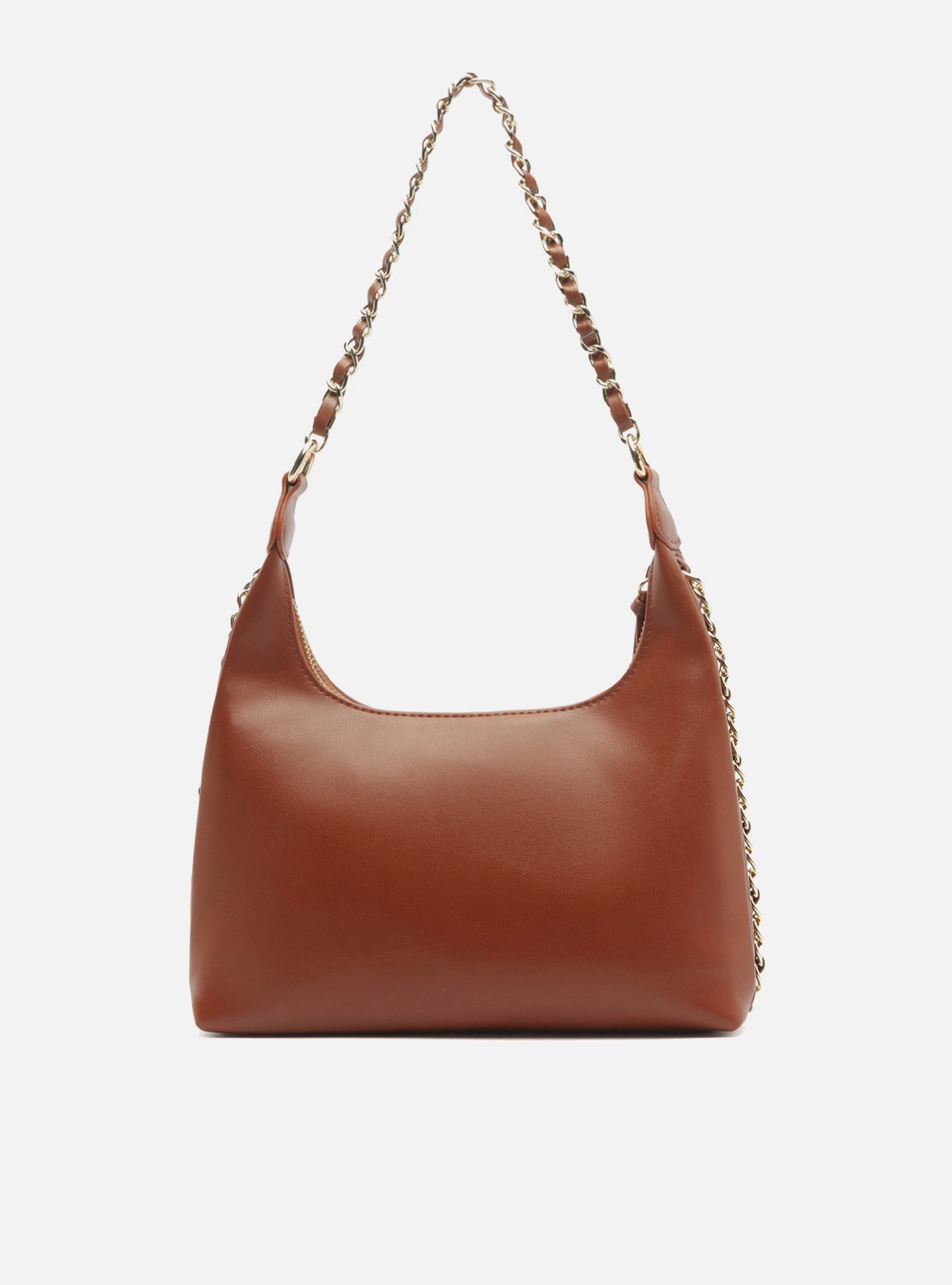 Bolsa Shoulder Marrom Matelassê Média Corrente — foto 3