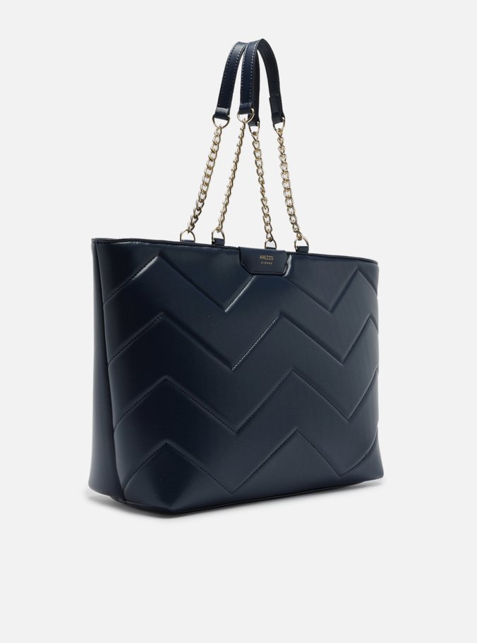 Bolsa Shopping Azul Giorno Grande Matelassê