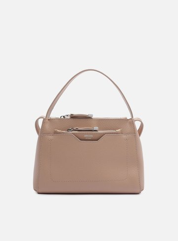 Arezzo — Bolsa Tote Nude Média Metais