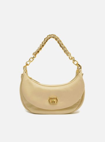 Bolsa Tiracolo Branca Couro Stella Média