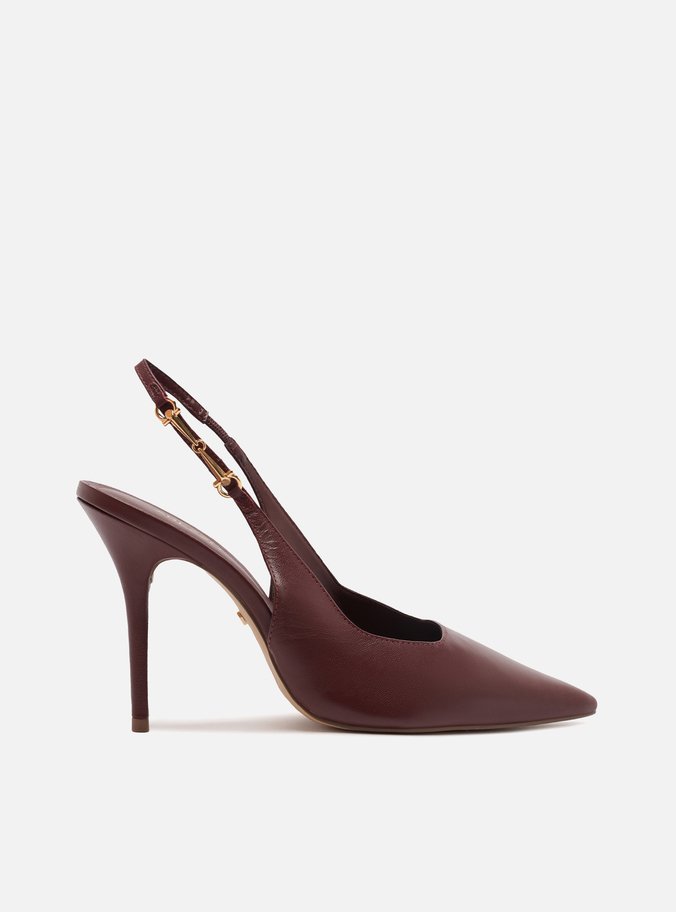 Scarpin Vermelho Salto Fino Alto